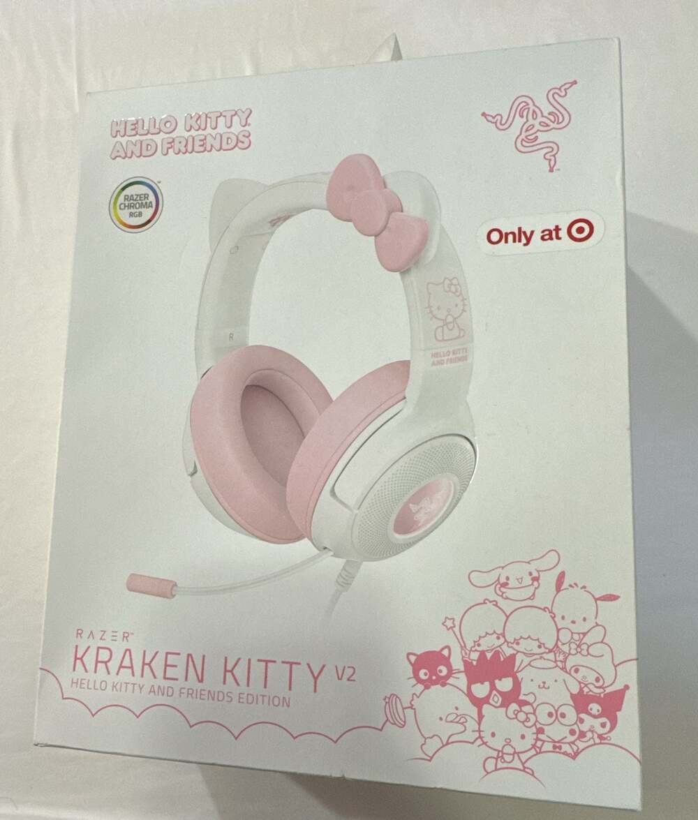 (N) Razer Kraken Kitty V2 Hello Kitty and Friends Edition Gaming Headset